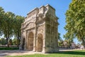 Ancient Roman Triumphal Arch of Orange - France Royalty Free Stock Photo