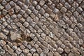 Ancient Roman Wall detail, the so called opus reticulatum Royalty Free Stock Photo