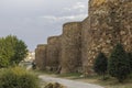 Ancient Roman Walls in Astorga, landmark on the Camino de Santiago route. Spain.