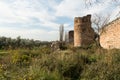 Ancient Roman walls surrounding Iznik Nicea Royalty Free Stock Photo