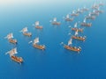 Ancient Roman Warships Royalty Free Stock Photo