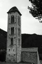 Ancient romanesque church of Engolasters Royalty Free Stock Photo