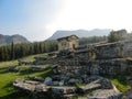 Ancient romanian ruins in Turkey Royalty Free Stock Photo