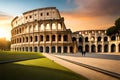 Ancient Rome. Colosseum In Ancient Italy. Generative AI