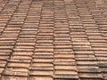 Ancient roof tiles for background