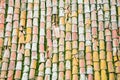 Ancient roof tiles pattern Royalty Free Stock Photo