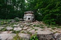 Ancient round compound dolmen in the valley of the river Jean, Monument of archeology megalithic structure