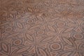 Ancient tile pattern at Sepphoris Zippori National Park in Central Galilee Israel Royalty Free Stock Photo