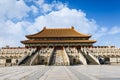 The ancient royal palaces of the Forbidden City in Beijing Royalty Free Stock Photo