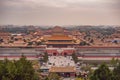 Ancient royal palaces of the Forbidden City in Beijing,China Royalty Free Stock Photo