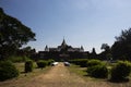 Ancient ruin antique castle building of Wat Prasat Nakhon Luang Temple for thai people and foreign travelers travel visit respect