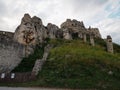 Ancient ruin of Spis Castle, Slovakia at summer sunshine day Royalty Free Stock Photo