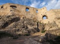 Ancient ruin of Spis Castle, Slovakia at summer sunshine day Royalty Free Stock Photo