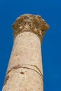 Ancient ruin at Umm Qais in Jordan closeup of pillars