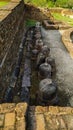 Many antique stupas pieces at udayagiri,odisha, India
