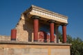 Ancient ruins of famous Knossos palace at Crete island. Greece Royalty Free Stock Photo