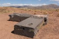 The ancient ruines of Tiwanaku