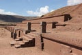 The ancient ruines of Tiwanaku