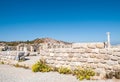 Ancient ruins on Agios Stefanos Royalty Free Stock Photo