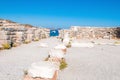 Ancient ruins on Agios Stefanos Royalty Free Stock Photo