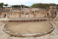 Ancient ruins of amphitheatre in Beit Shean National Park, Israel