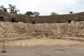 Ancient ruins of amphitheatre in Beit Shean National Park, Israel