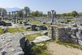 Ancient Ruins at archaeological area of Philippi, Greece