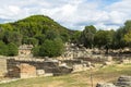 Ancient ruins of archaeological site of Olympia in Peloponnese, Greece. Royalty Free Stock Photo