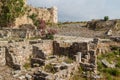 Ancient ruins around castle of Byblos