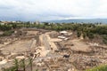 Ancient ruins of Beit Shean National Park panorama, Israel Royalty Free Stock Photo