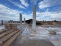 The ancient and ruins of Caesarea . Israel Royalty Free Stock Photo