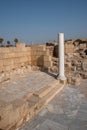 Ancient ruins at Caesarea National Park in Israel Royalty Free Stock Photo