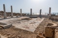 Ancient ruins at Caesarea National Park in Israel Royalty Free Stock Photo