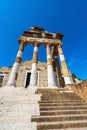 Capitolium Roman Temple or Tempio Capitolino - Brescia Lombardy Italy Royalty Free Stock Photo