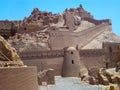 Ancient ruins of the castle, fort in Bam Arg-e Bam in Iran Royalty Free Stock Photo