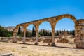 Ancient ruins in the city of Anjar, Lebanon