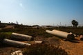 Ancient ruins, city of Caesarea Israel Royalty Free Stock Photo