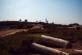 Ancient ruins, city of Caesarea Israel Royalty Free Stock Photo