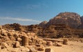 Abandoned ancient ruins in desert Royalty Free Stock Photo