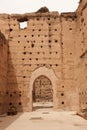 Ancient ruins of the El Badi Palace