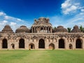 Ancient ruins of Elephant Stables Royalty Free Stock Photo