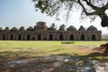 Ancient ruins of Elephant Stables. Hampi in India. Royalty Free Stock Photo