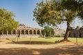 Ancient ruins of Elephant Stables. Hampi in India. Royalty Free Stock Photo