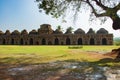 Ancient ruins of Elephant Stables. Hampi, India. Royalty Free Stock Photo