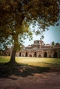 Ancient ruins of Elephant Stables, Royal Centre. Hampi, Karnataka, India. Royalty Free Stock Photo