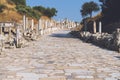 Ancient ruins in Ephesus Turkey - archeology background