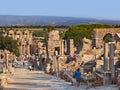 Ancient ruins in Ephesus Turkey Royalty Free Stock Photo