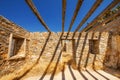 Ancient ruins of a fortified leper colony - Spinalonga Kalydon island Royalty Free Stock Photo