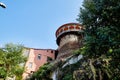 Ancient ruins of fortress on a high mountain Royalty Free Stock Photo