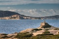 Punta Caldanu and citadel of Calvi in Corsica